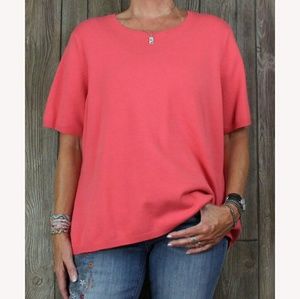 NWOT Lands' End Short Sleeve Sweater